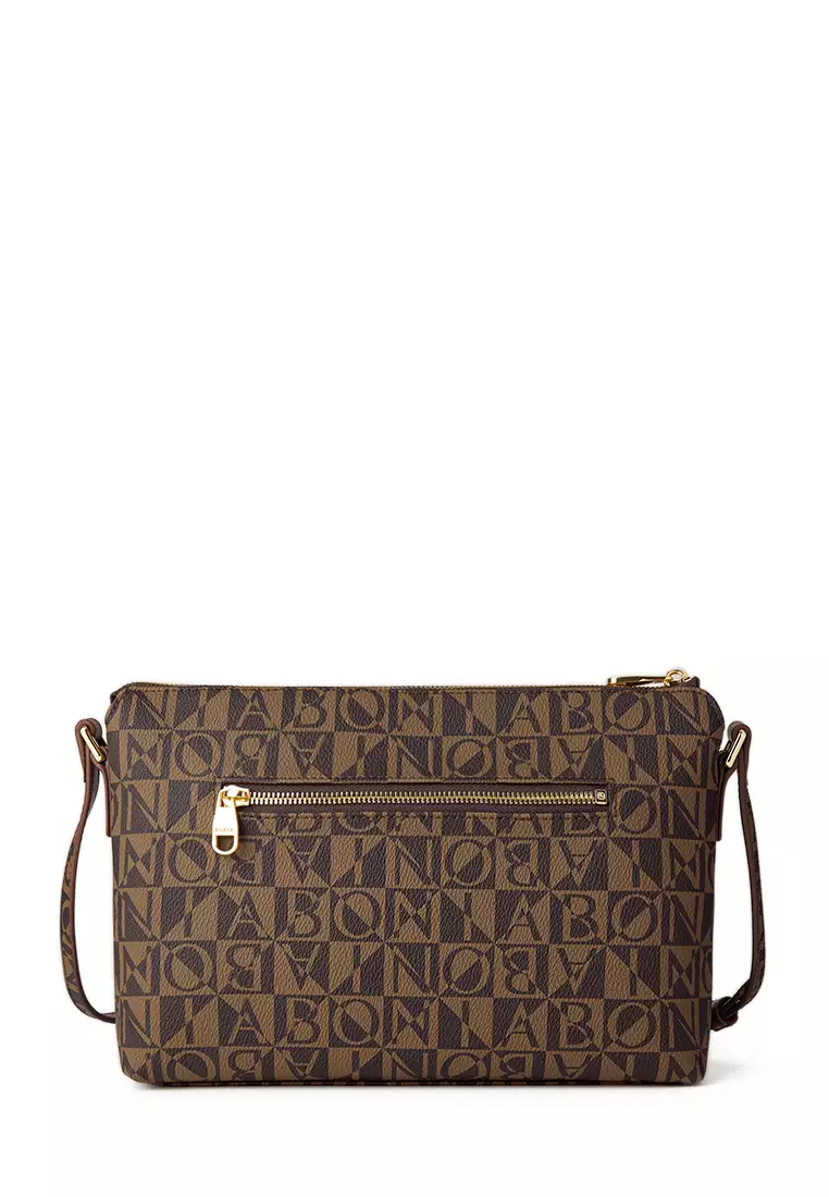 Saveria Monogram Medium Sling Bag