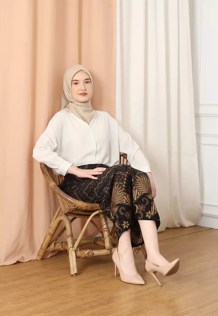 Enzy Batik Rok Batik Wardhana - Black