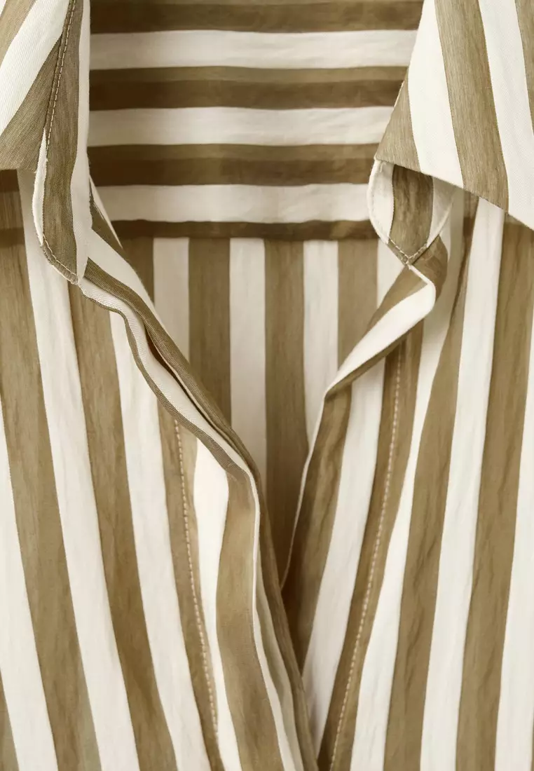 Semi-Transparent Striped Shirt