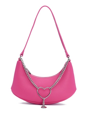Urban Revivo pink Shoulder Bag With Heart Ring D3143ACF2A5EC6GS_1