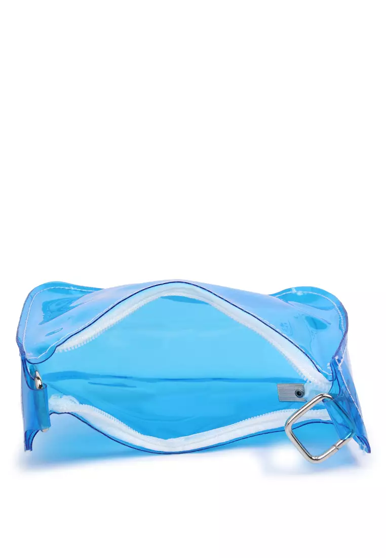 Tas Baguette Jelly Biru