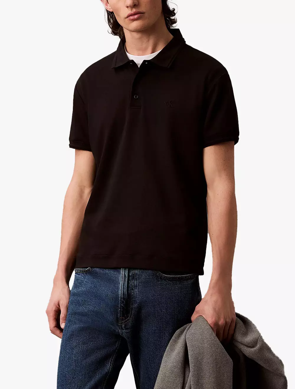 Calvin Klein - Embossed Tipped Polo Shirt