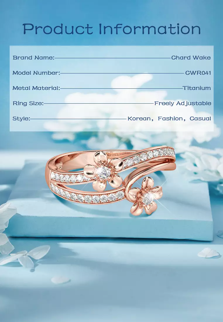 Cincin Wanita Titanium Berlian Perhiasan Fashion Korea Original Cincin Cewek Rings Kotak Indah