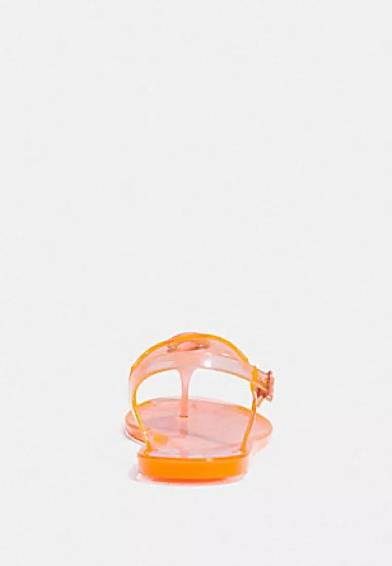 Coach Natalee Jelly Sandal Tangerine