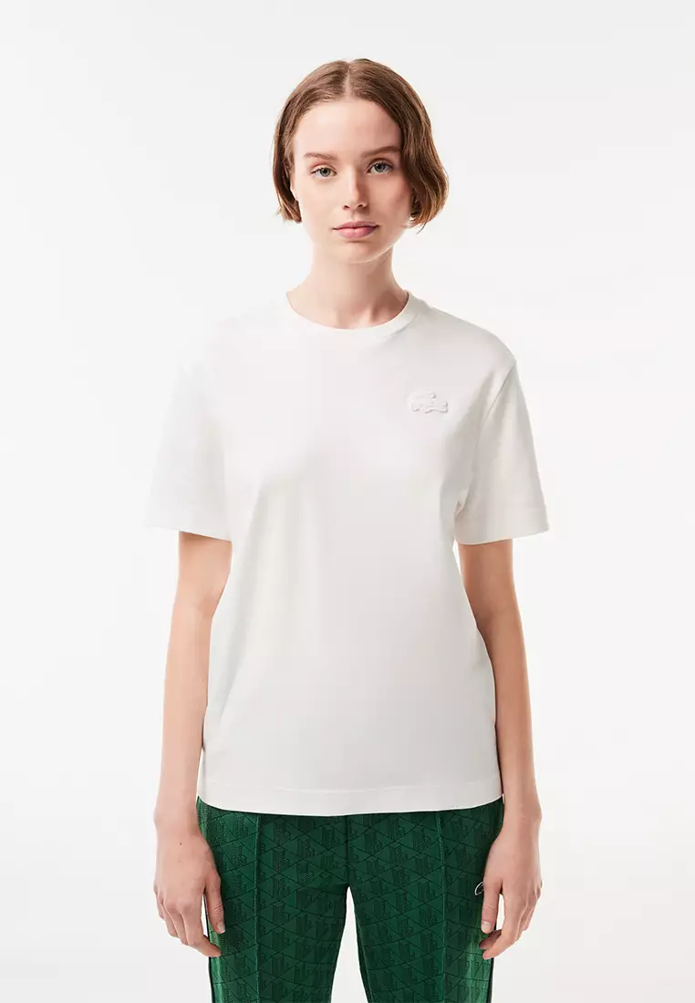 Buy Lacoste Textured Crocodile T Shirt 2024 Online ZALORA