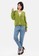 MKY CLOTHING green Colourfull Big Button Knit Cardigan in Green 005AFAA05C258BGS_4