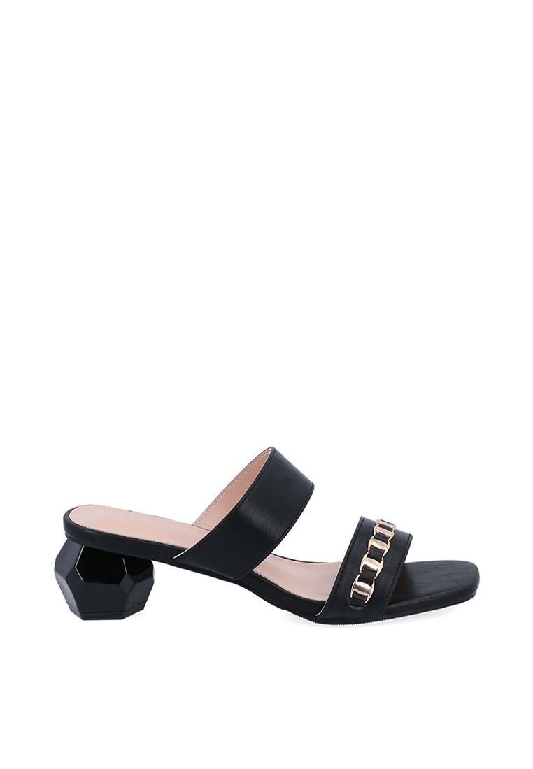 Black Prism Heeled Sandals