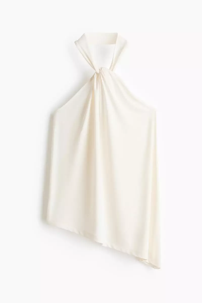 Draped halterneck top