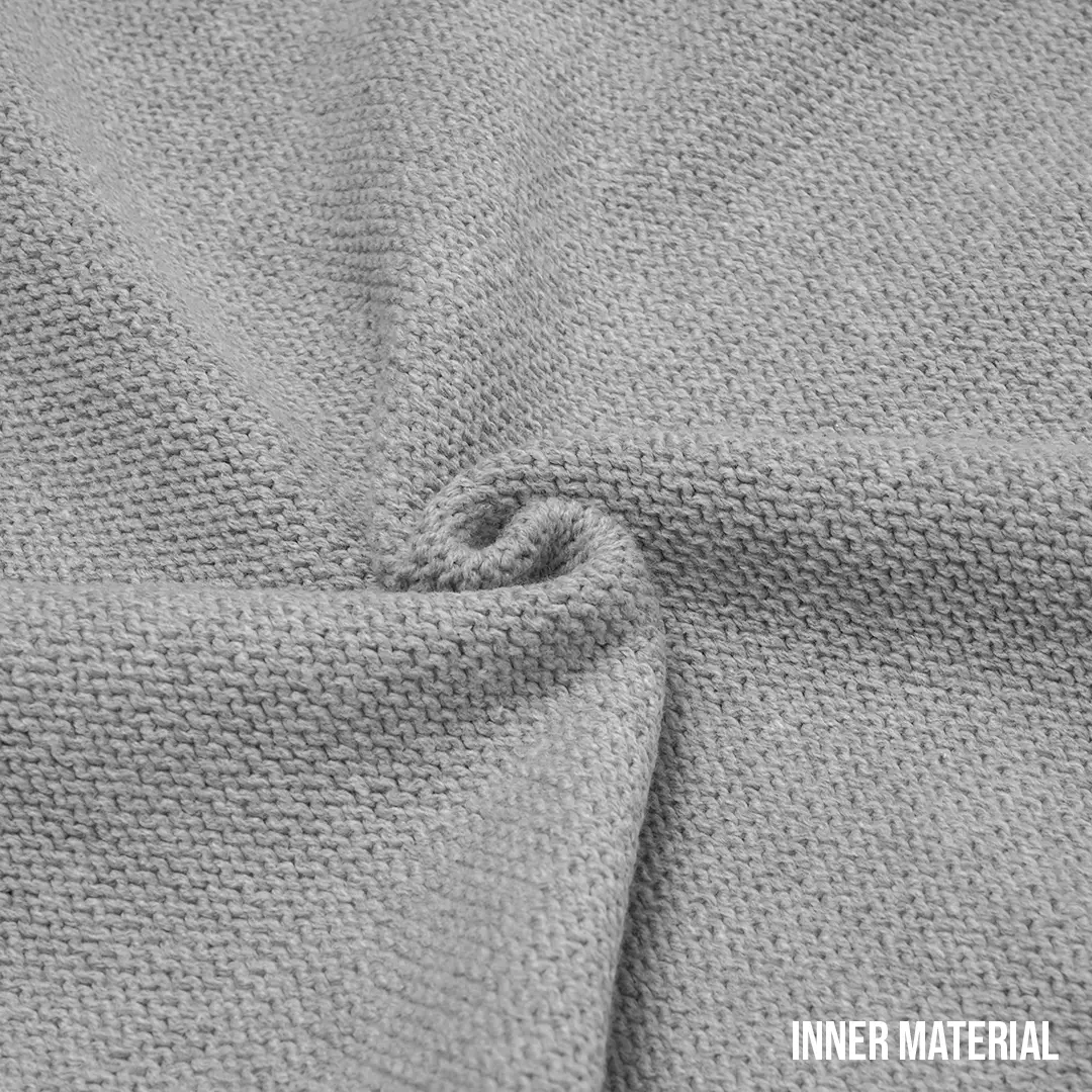 5 Gauge Wide Smock Sweater Grey