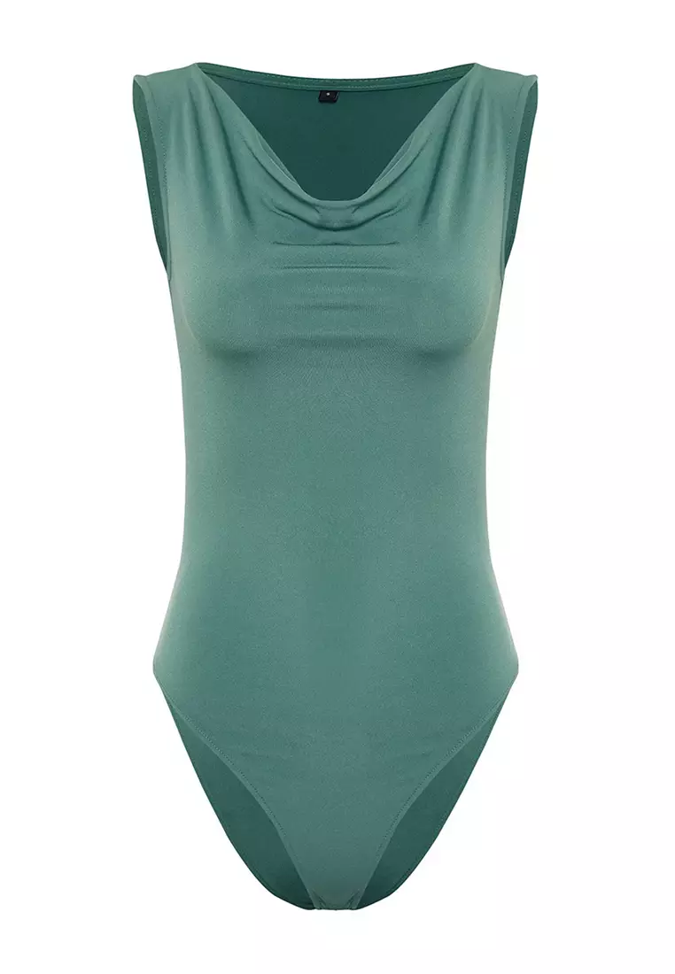 Fitted Cowl Neck Bodysuit