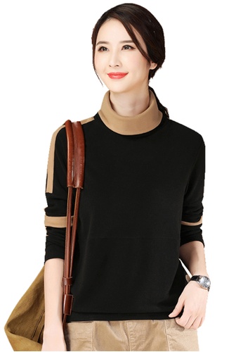 A In Girls Simple Contrast High Neck T Shirt 21 Buy A In Girls Online Zalora Hong Kong