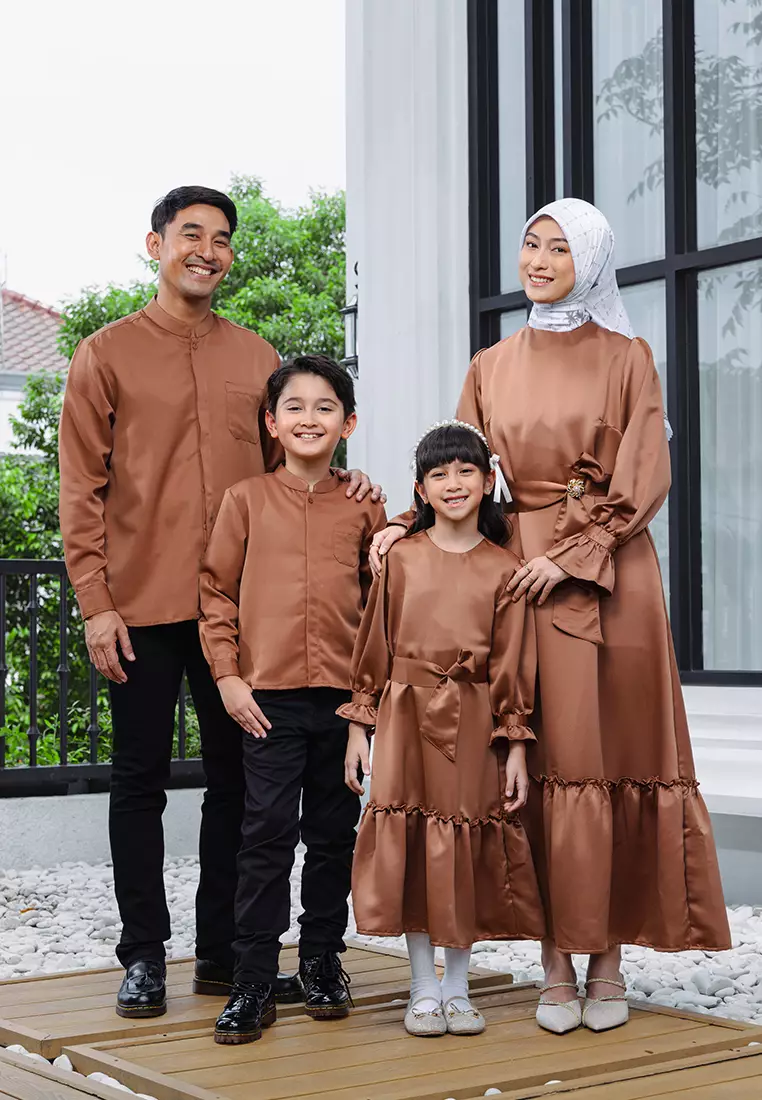 Little X eight Mom Veria Gamis - Gamis Wanita - Family Collection - Eid Collection Koleksi Lebaran Sarimbit Keluarga