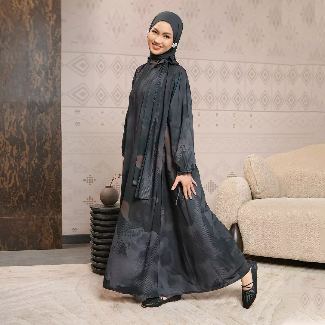 Sefira Sarimbit Series Dress Dewasa Ash Black