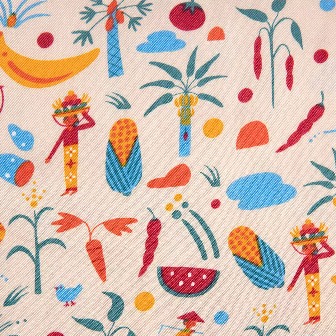 FNKids Celana Santai Anak Clana pendek Unisex Rayon Twill Nathalie X Amalia FNKC 3395 1PCS