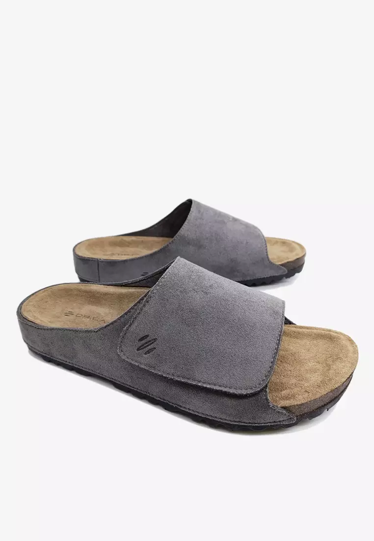Dr. Cardin Men Cove Core Suede Comfort Sandals with Adjustable Strap D-SLB-8212