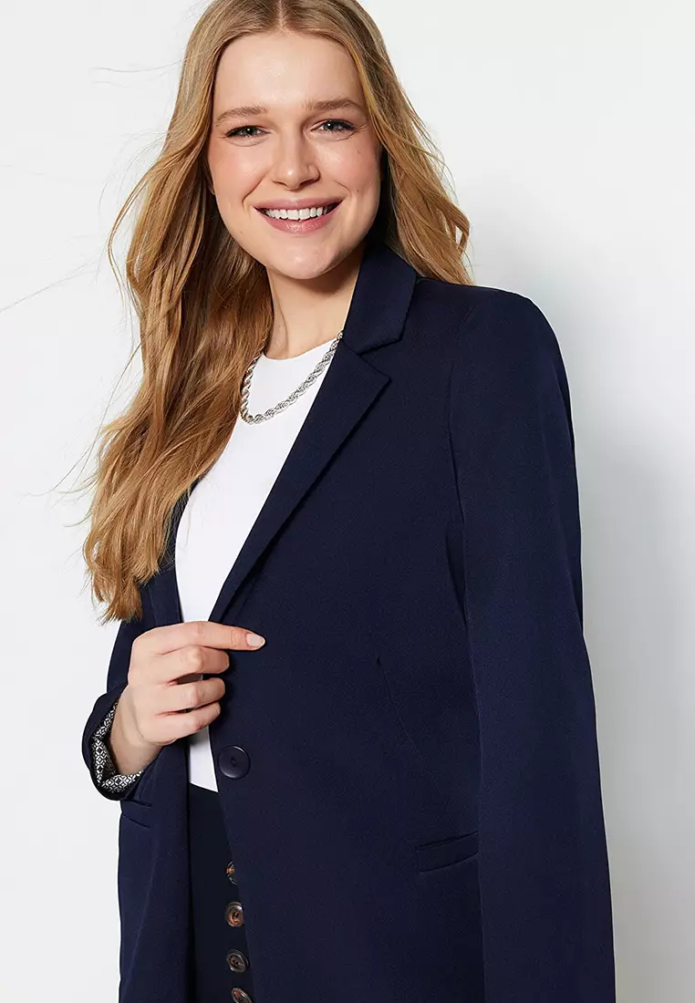 Lined Detailed Blazer Jacket
