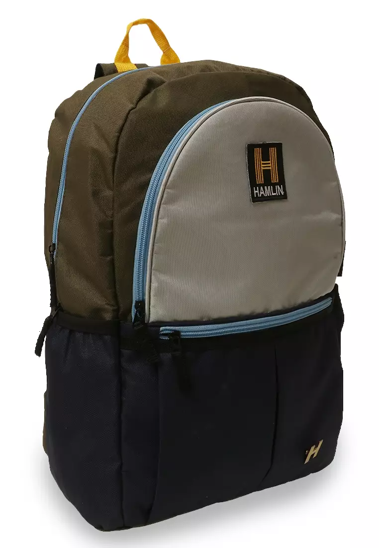 Alessio Tas Ransel Anak Pria Large Compartment Backpack Kids Material Cordura ORIGINAL - Navy