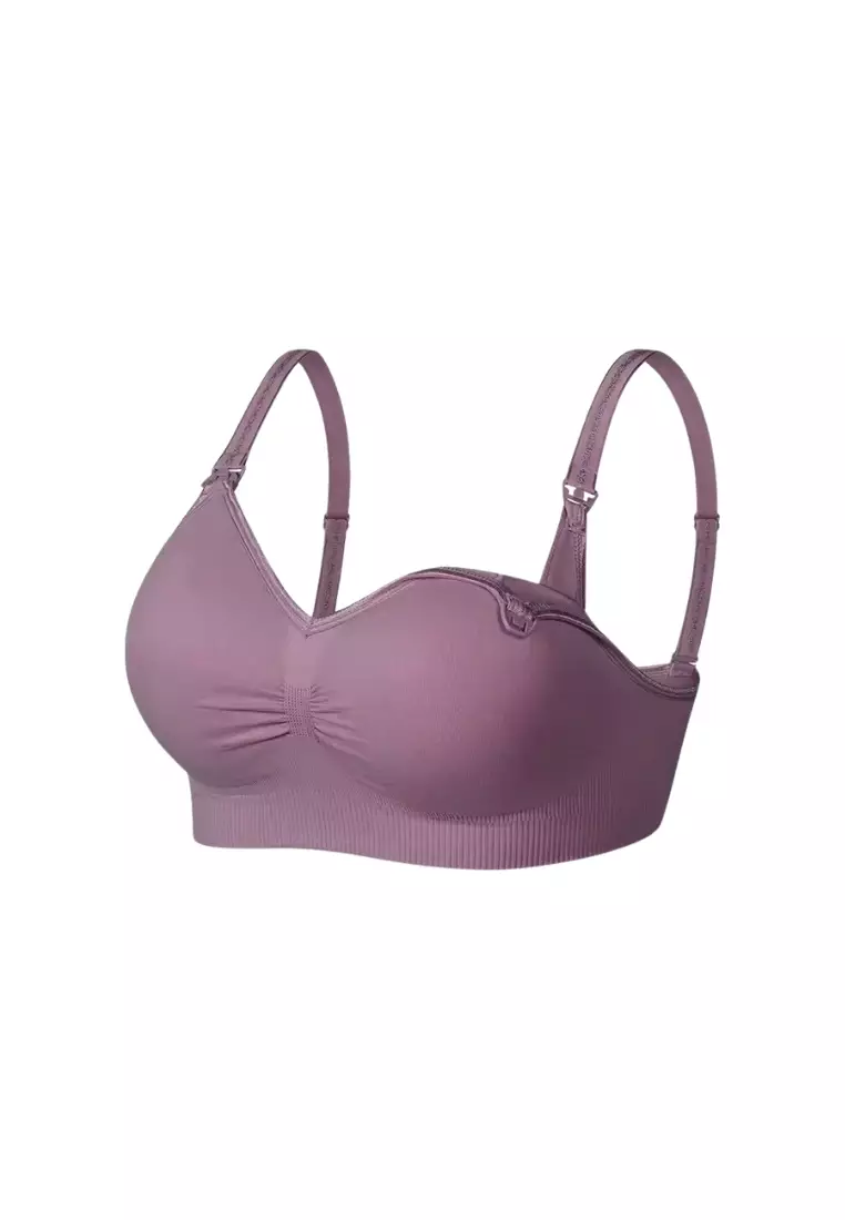 Grace Nursing Push Up Bra in Purple Maternity Bra