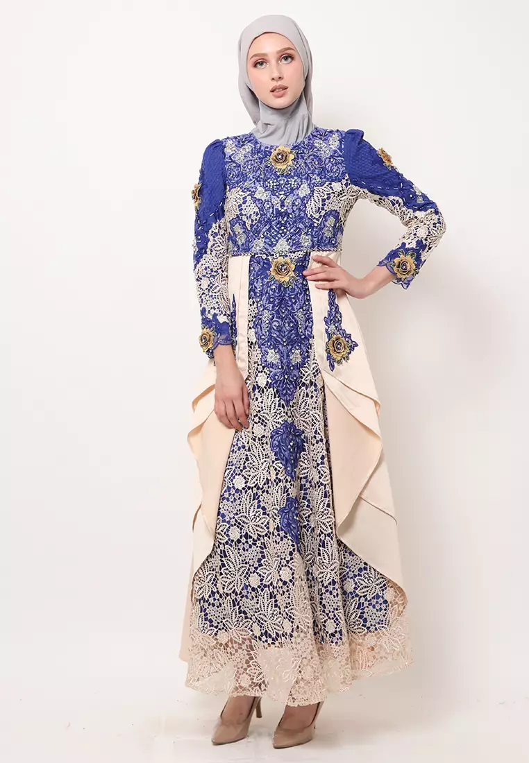 Bibiq Gamis Brokat Satin