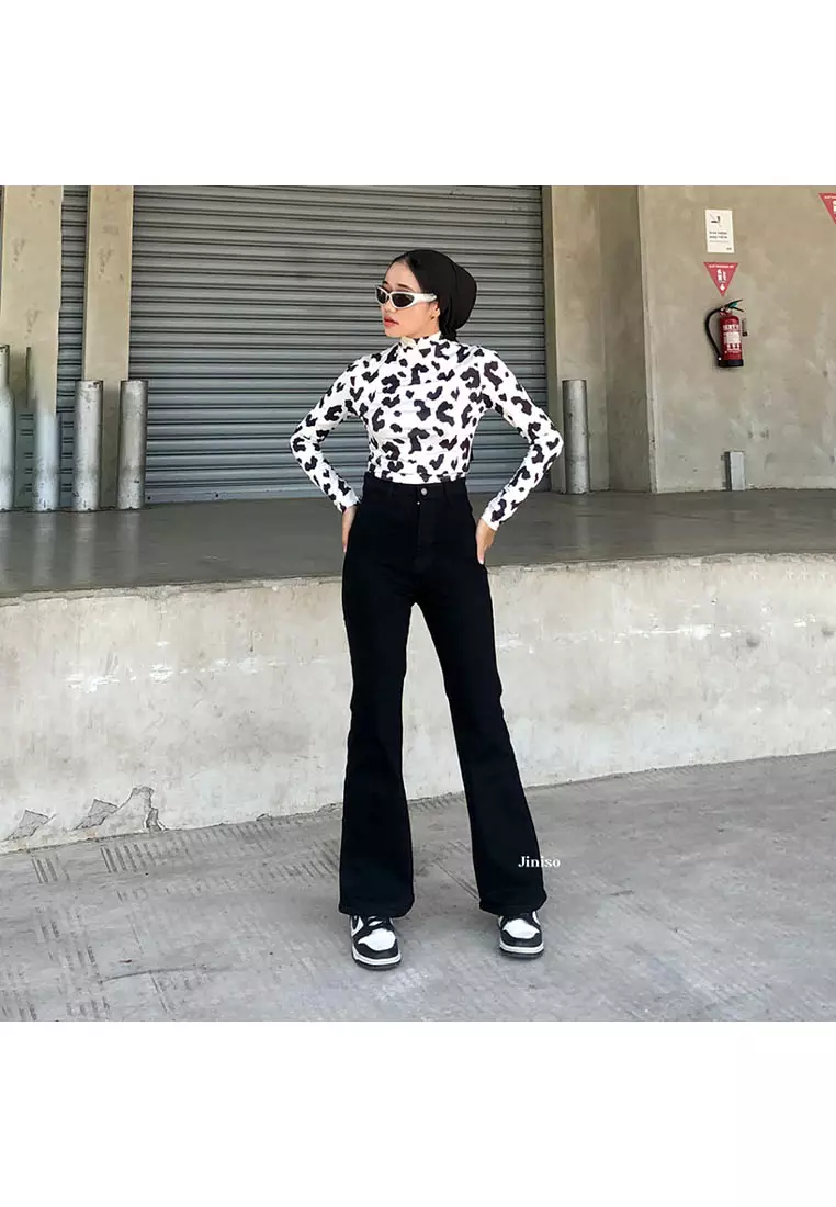 Highwaist Stretch Cutbray Jeans 521 HANGOUT