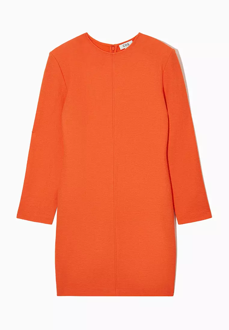 Long-Sleeved Knee-Length Dress