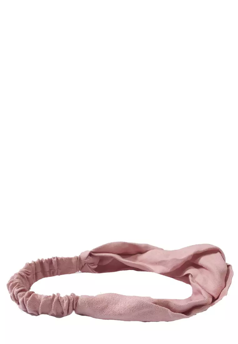Twisted Headband Plain Dusty Pink