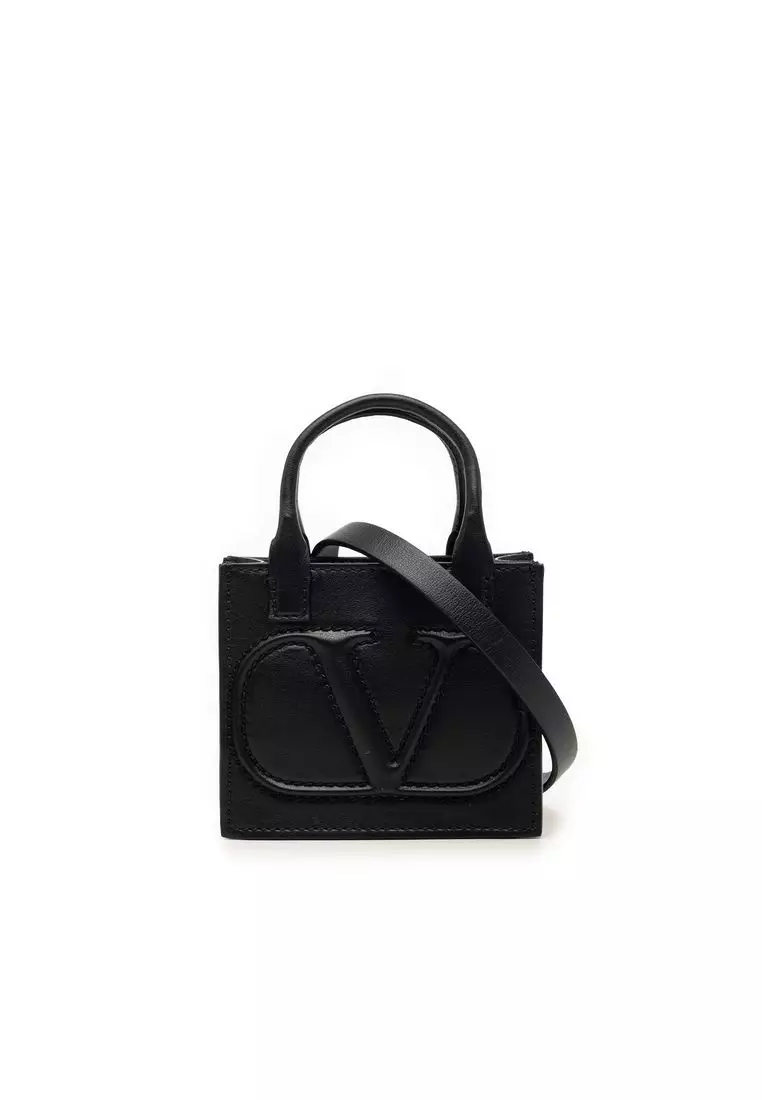 VALENTINO ATELIER BAG ブラック Buy Valentino Pre-Loved Valentino Mini Leather Vlogo Walk Tote