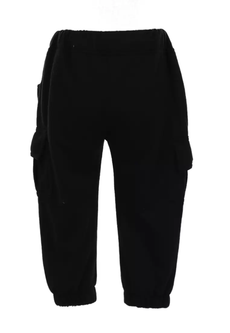 Wileen Celana Cargo Anak Unisex Kid Long Pants Slim Fit Comportable Material Fleece ORIGINAL - Black