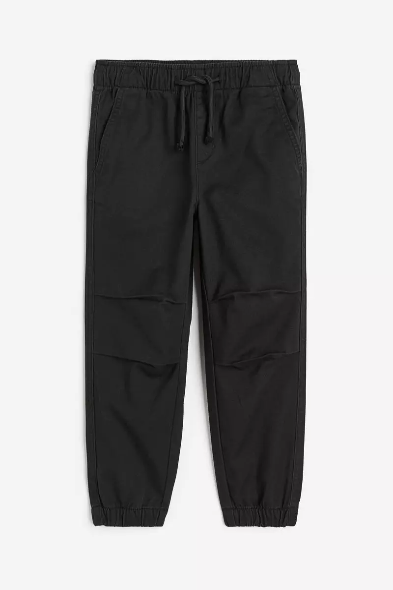 H&m brushed cheap cotton twill joggers