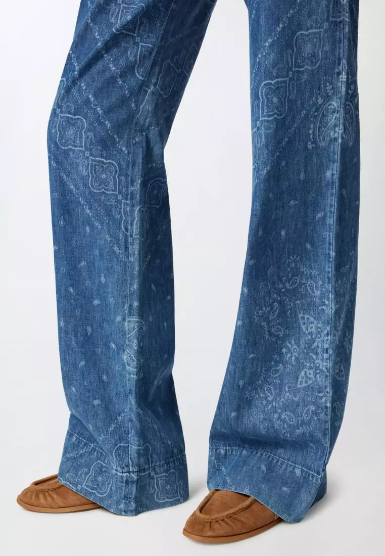 Buy Pinko Soft denim pants in unique print 2025 Online | ZALORA