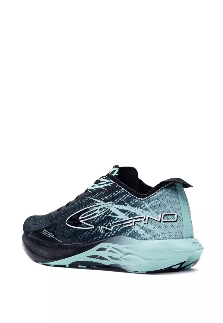 910 Nineten Haze Inferno Sepatu Lari - Hitam/Hijau