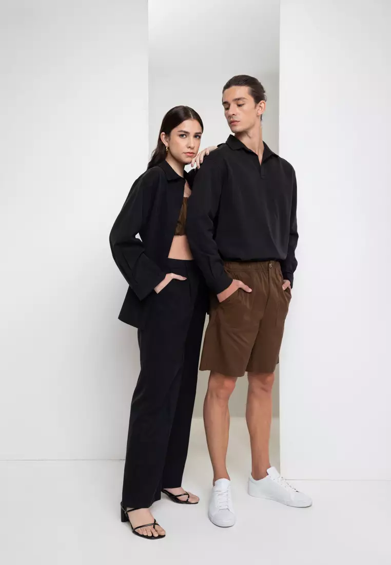 Long sleeve polo on sale shorts