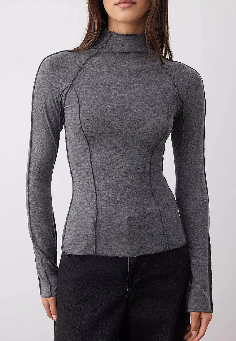 Ribbed Stitched Blouse