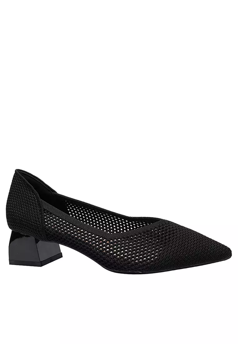 4CM Pointy Hollowed Flyknit Pumps XSN6818