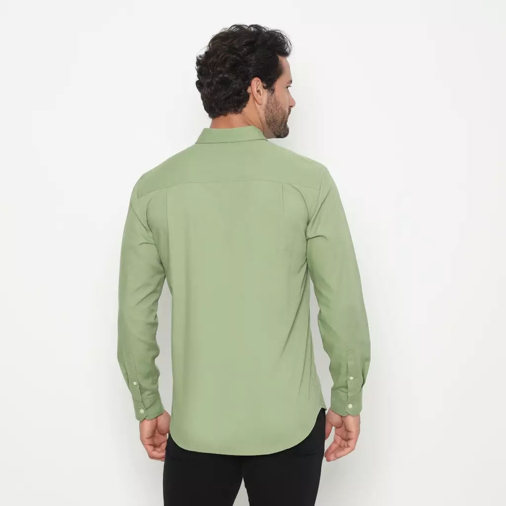 AMK Kemeja Pria Lengan Panjang SHS ANDREW L/S Sage Green