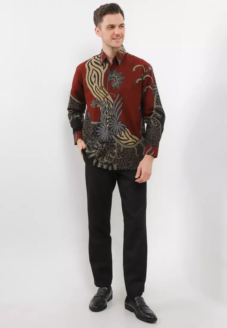 BATIK TALENTA EXCLUSIVE Lengan PANJANG cree red plowers