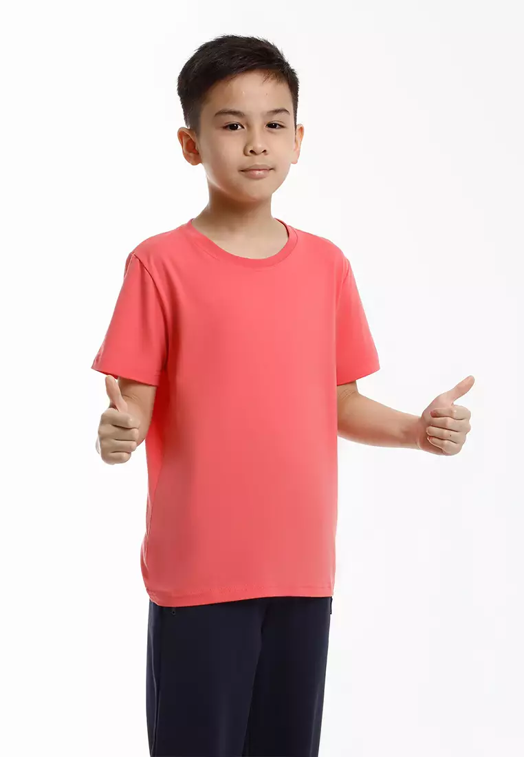 Forest Kids Unisex Premium Soft-Touch Cotton Regular Fit Round Neck T-Shirt - FK82001-53DkPink