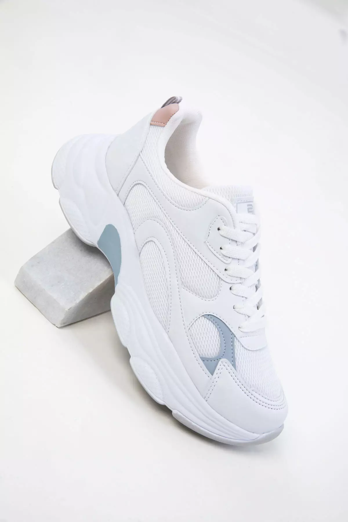 White-Blue-Powder Women's Sneaker 20566