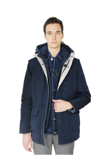 East Pole navy Unisex 18 ways Reversible 2 in 1 Padded Jacket with Down Vest 0C1D4AADDB763CGS_1