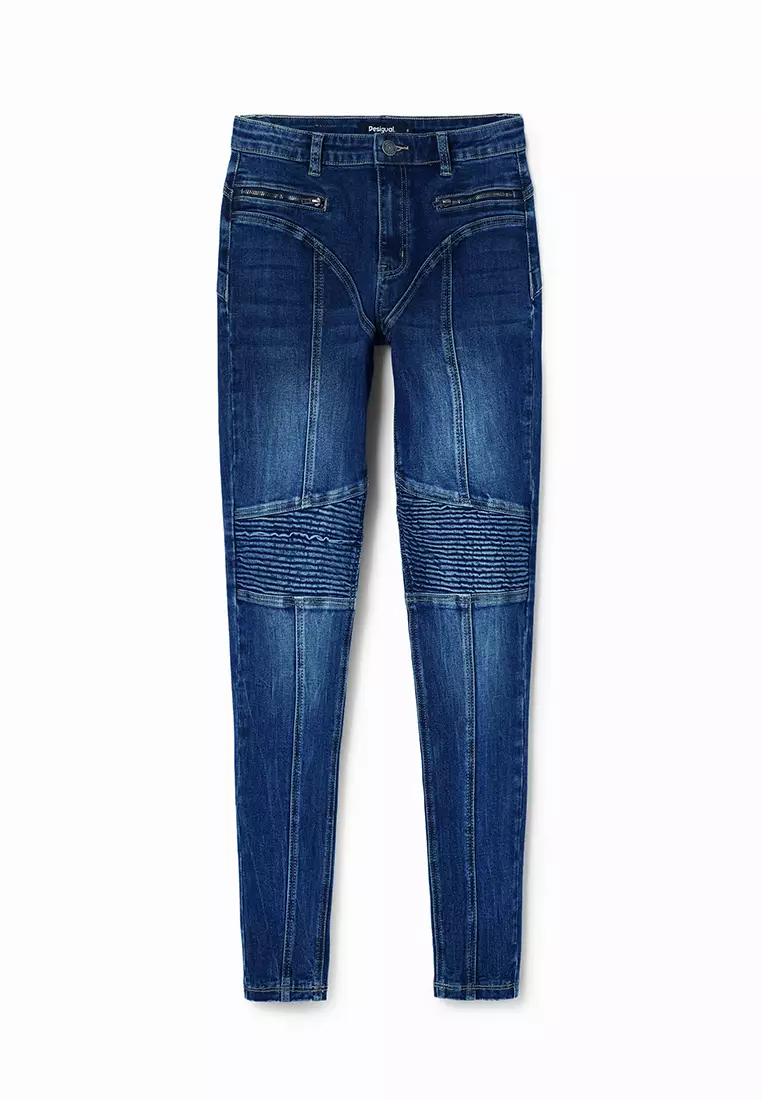 Desigual Woman Slim biker jeans.