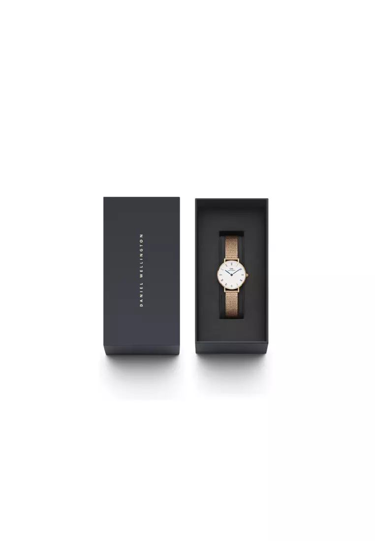 Petite Roman numerals 28mm Melrose Rose Gold White Dial - Fashion Watch for women - Stainless Steel Strap Watch - Female Watch - DW Official - Authentic