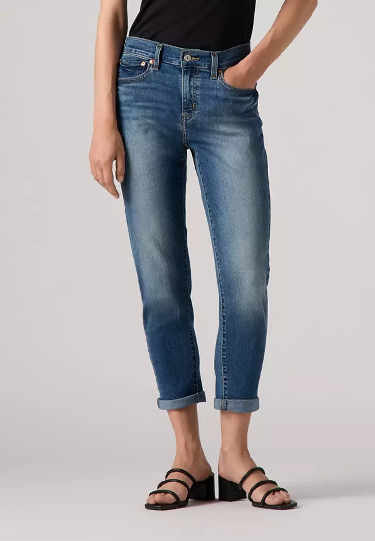 Women's Mid-Rise Boyfriend Jeans 19887-0356