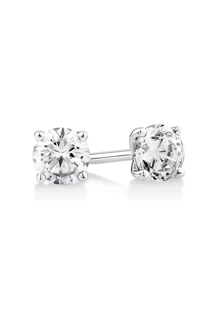 Buy Michael Hill Certified 0.50 Carat TW Diamond Solitaire Stud