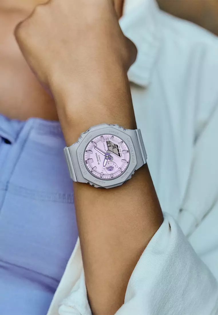 Casio G-Shock Jam Tangan Analog Digital Wanita - Grey - Resin Strap - GMA-S2100NC-8ADR
