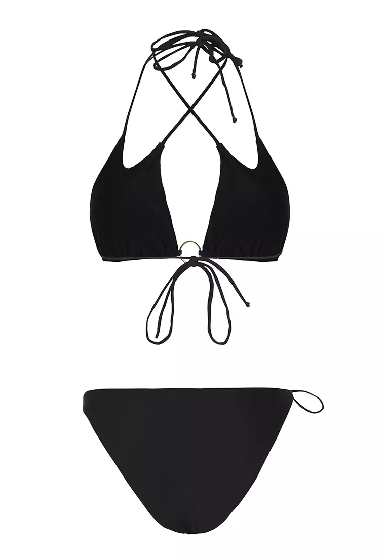 Strappy Bikini Top and Bottom Set