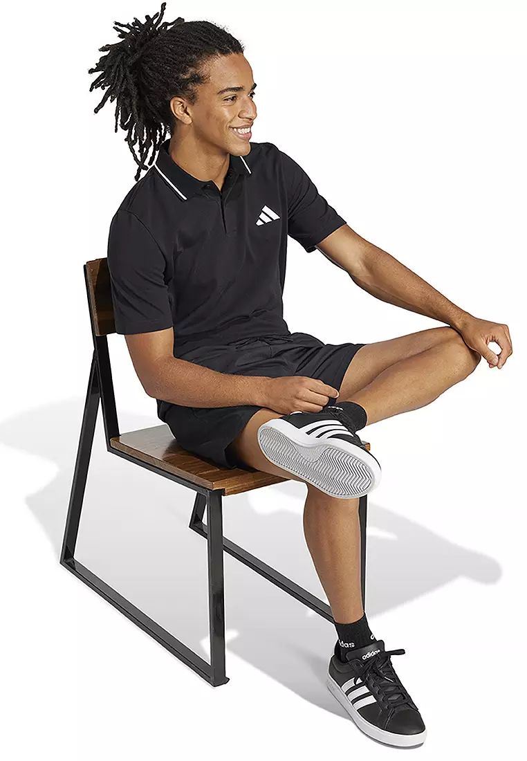 Essentials Small Logo Piqué Polo Shirt