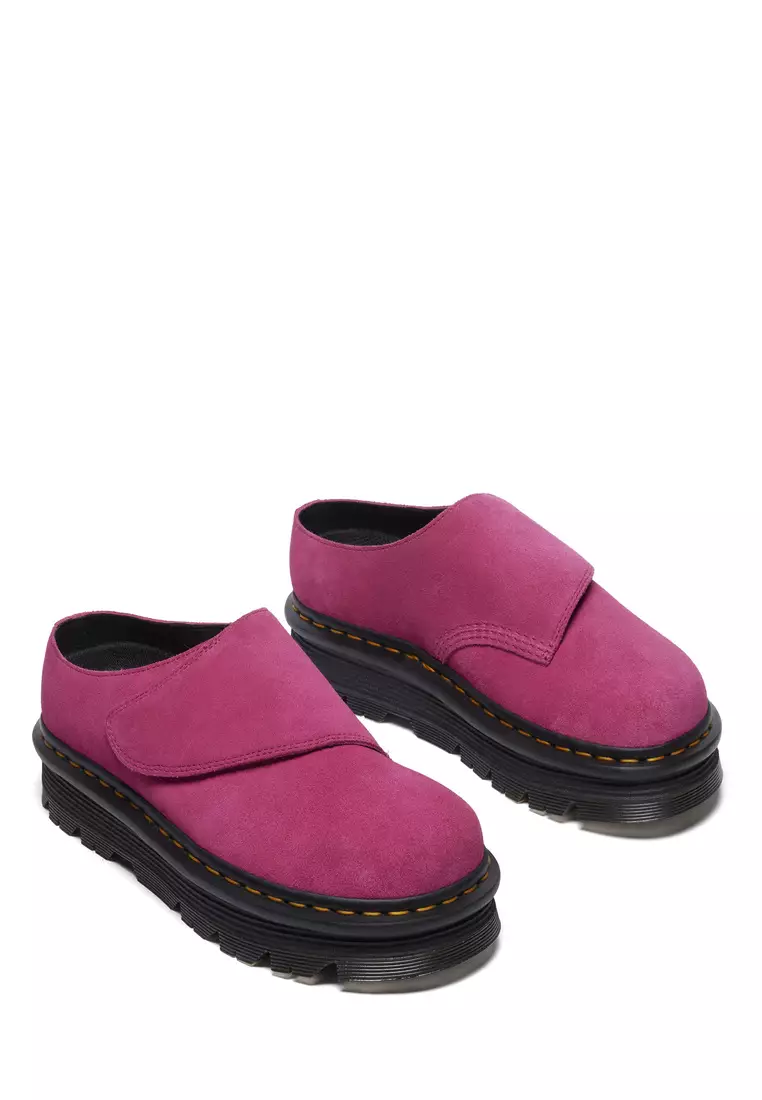 Zebzag AnyWair Suede Fuchsia Pink Mules - Women