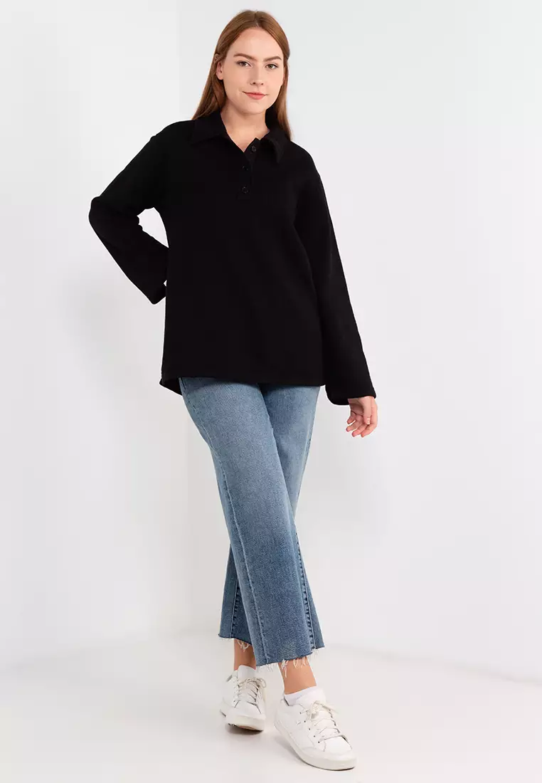 Buy Other Stories Oversized Polo Shirt Jumper Online ZALORA