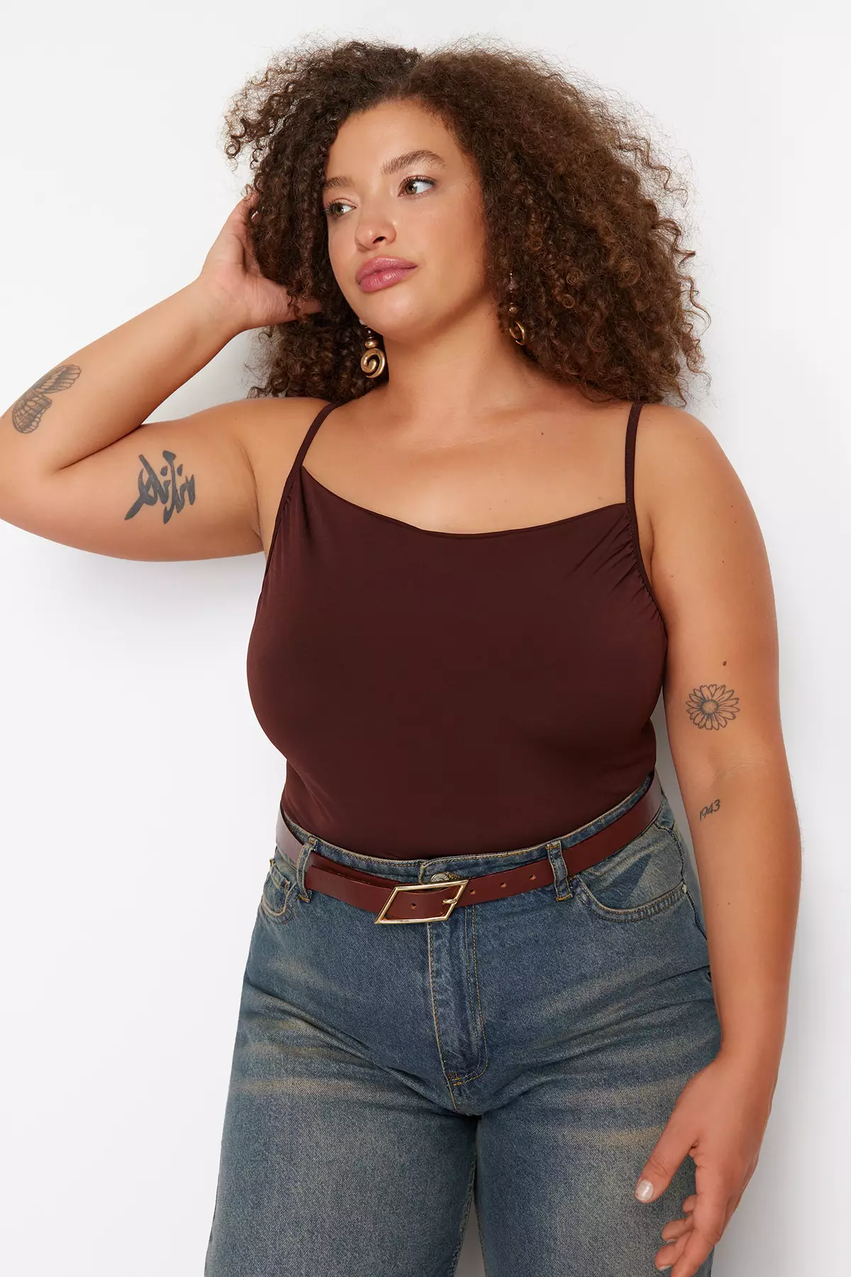 Plus Size Strappy Cami Top