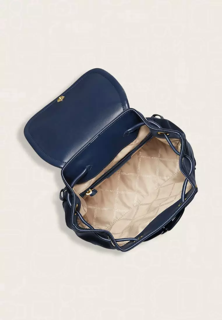 Michael Kors Cara Small Nylon Backpack Navy